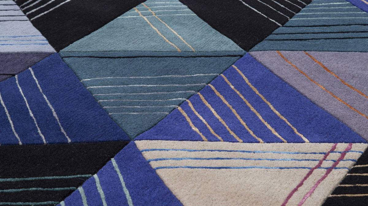 Blue Losanges地毯