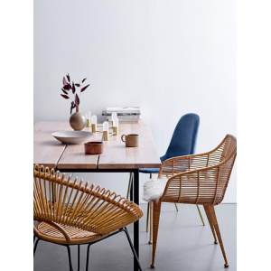 Em Dining Chair, Blue, Polyester单椅