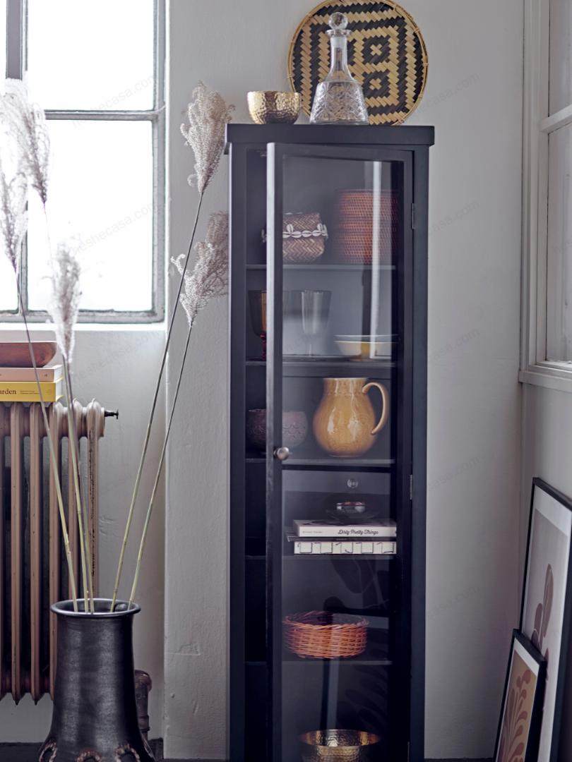 Emilio Cabinet, Black, Firwood边柜