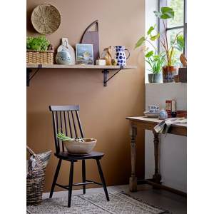 Gilli Dining Chair, Black, Rubberwood单椅