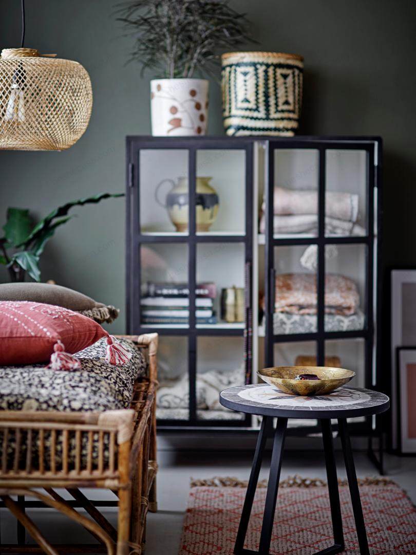 Inaz Sidetable, Black, Stone茶几/边几