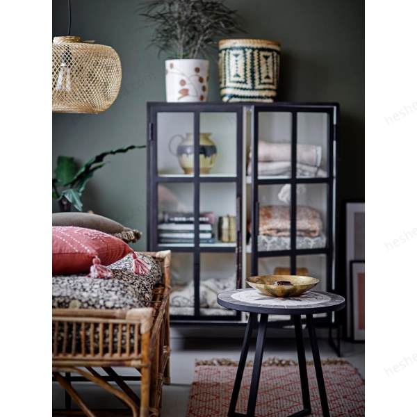 Inaz Sidetable, Black, Stone茶几/边几