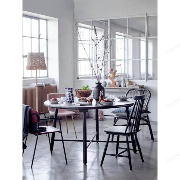 Lope Dining Table, Black, Acacia餐桌