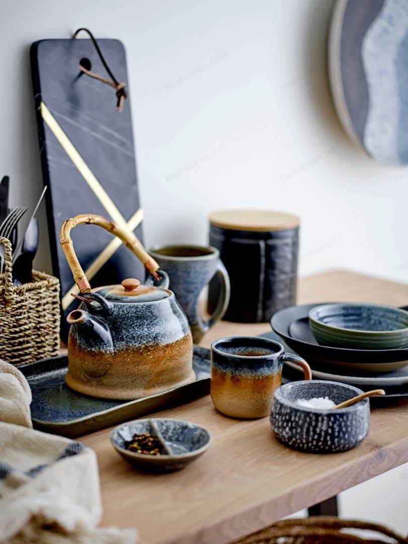 Aura Bowl, Blue, Stoneware 碗