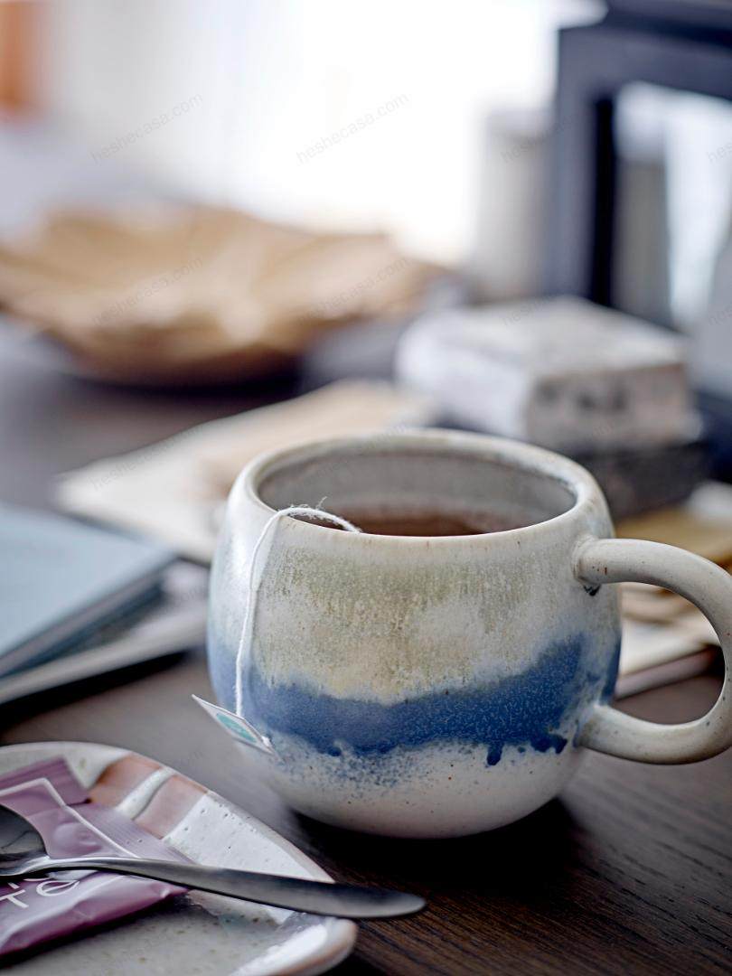 Elia Mug, Blue, Stoneware 水杯