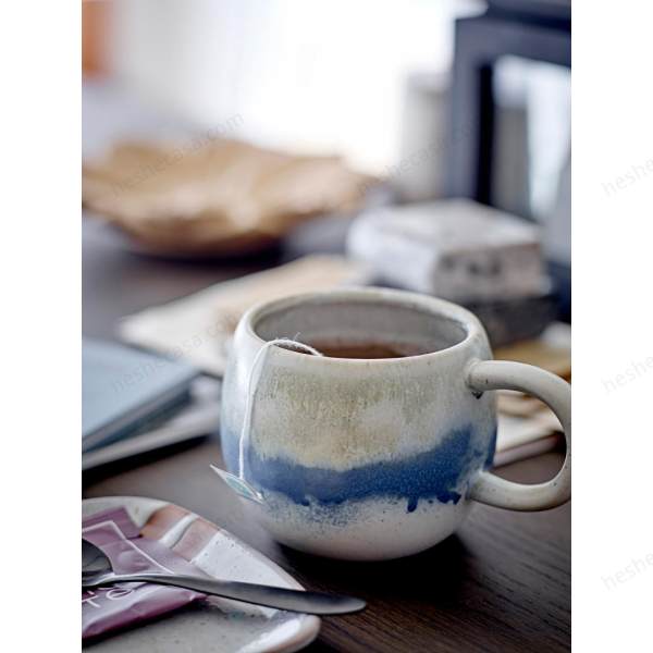 Elia Mug, Blue, Stoneware 水杯