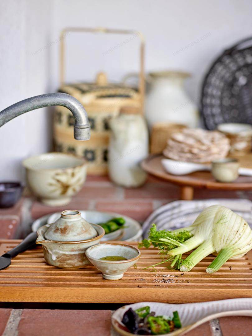 Masami Soya Jug W2 Bowls, Nature, Stoneware 茶具