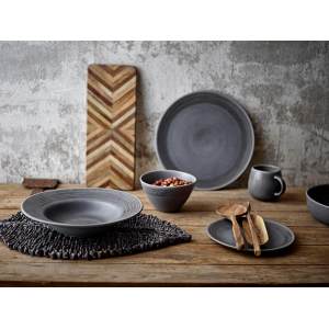 Raben Plate, Grey, Stoneware 盘子