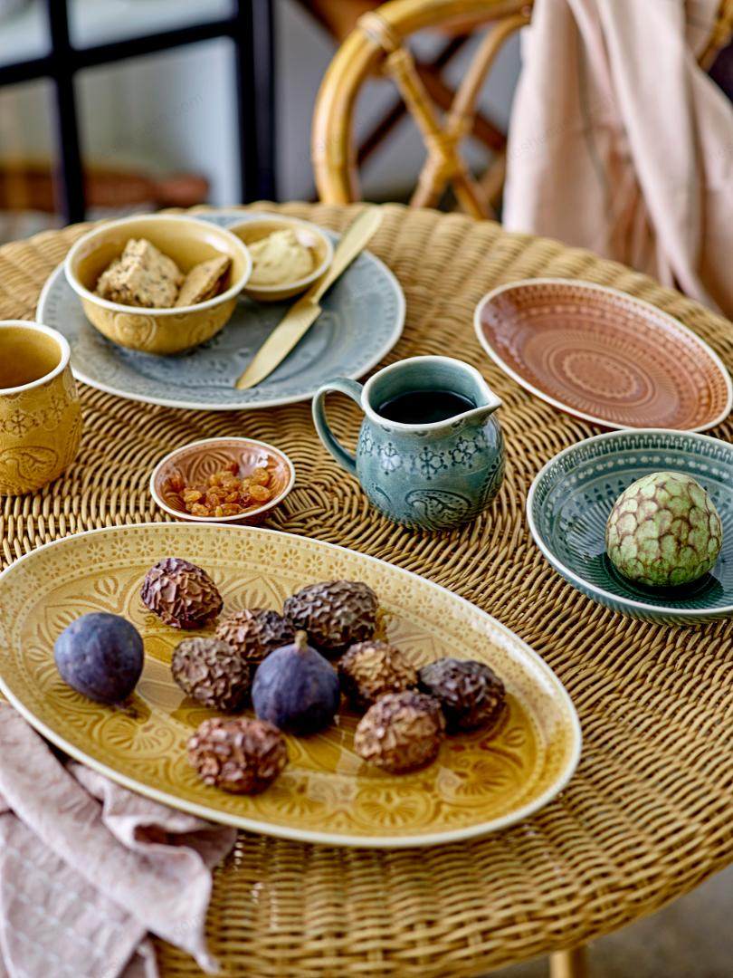 Rani Serving Plate, Yellow, Stoneware 盘子