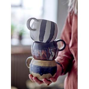 Serina Mug, Black, Stoneware 水杯