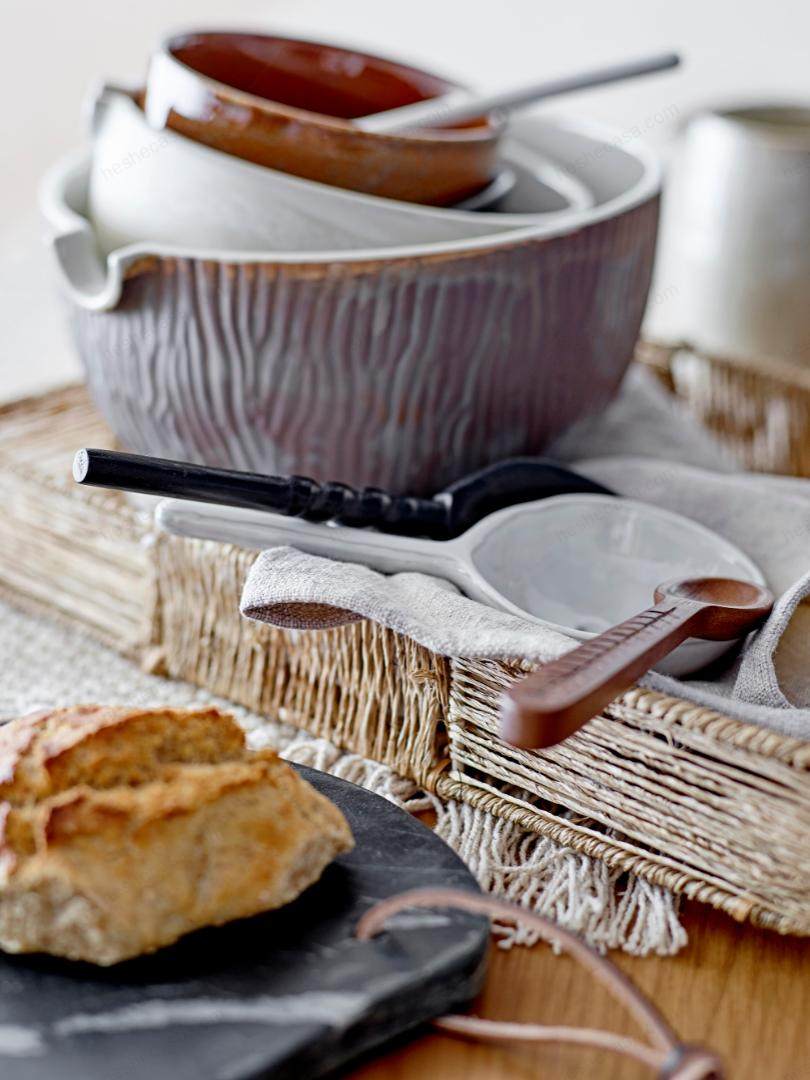 Toula Bowl, Brown, Stoneware 碗