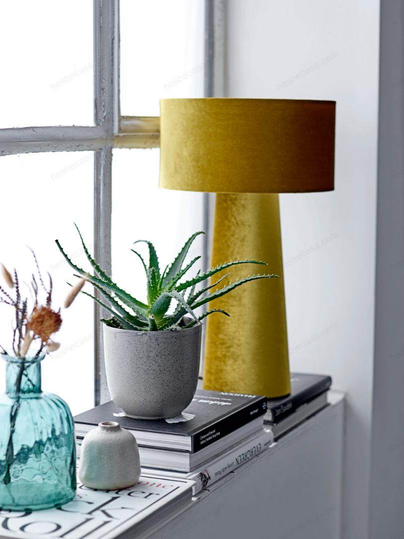 Dafna Table Lamp, Yellow, Polyester台灯