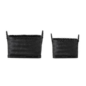 Carmil Basket, Black, Seagrass 收纳篮