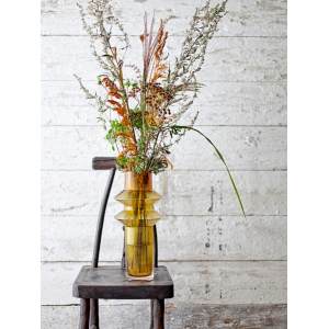 Corna Vase, Brown, Glass花瓶