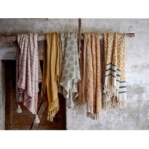 Hidayah Throw, Yellow, Recycled Cotton 毯子