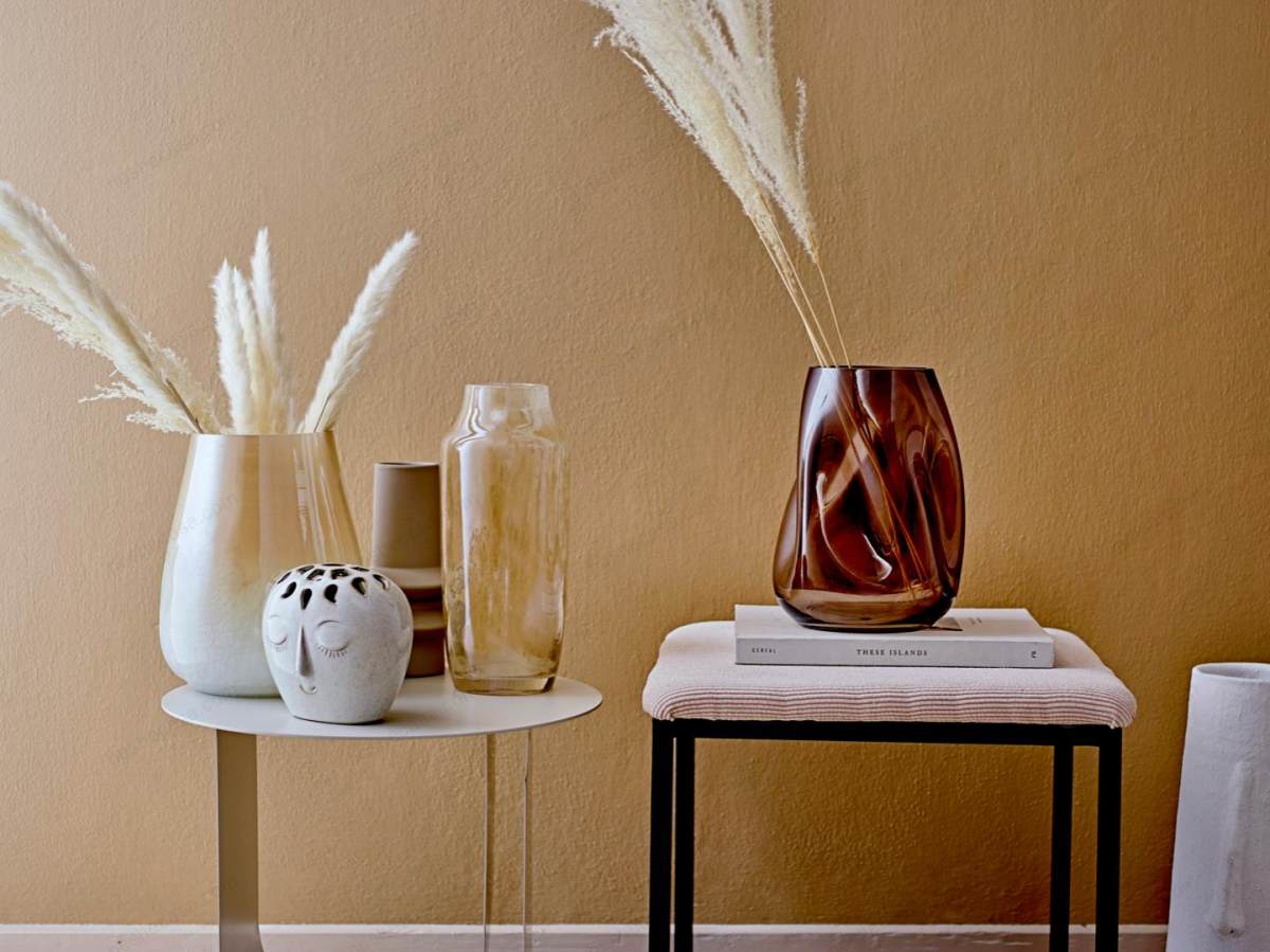 Ingolf Vase, Brown, Glass花瓶