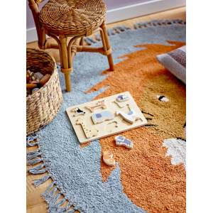 Leroy Rug, Blue, Cotton地毯