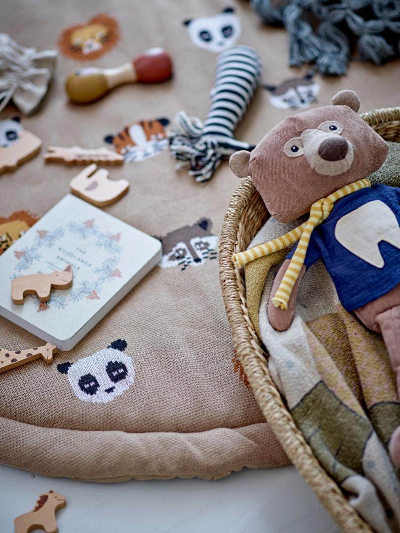 Miko Play Mat, Brown, Cotton Oeko-Tex®地毯