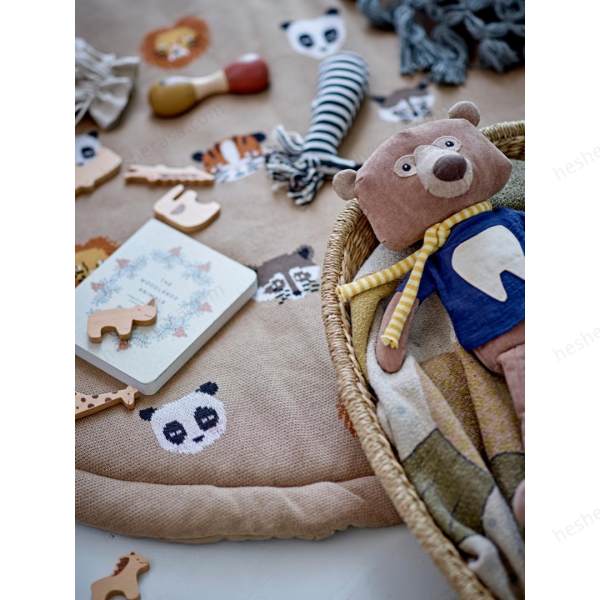 Miko Play Mat, Brown, Cotton Oeko-Tex®地毯