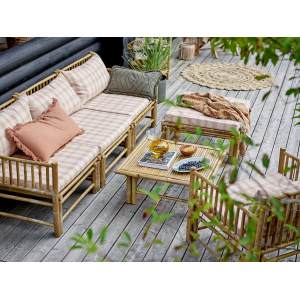 Korfu Lounge Chair, Nature, Bamboo 户外扶手椅
