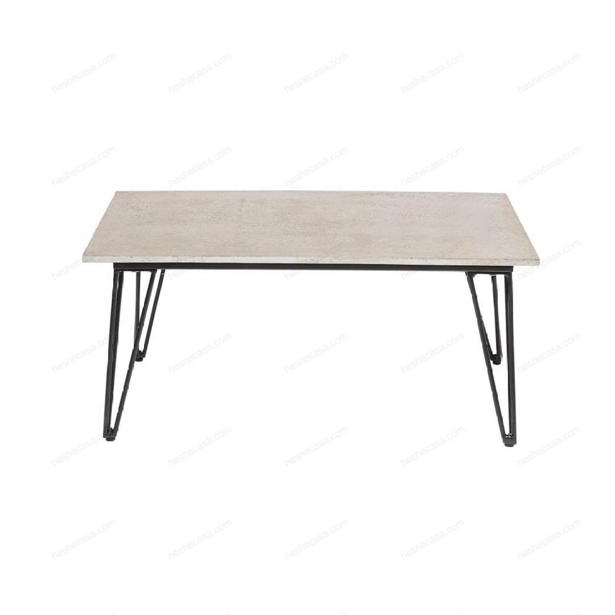 Mundo Coffee Table, Grey, Concrete茶几/边几