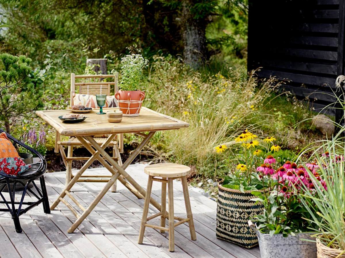 Sole Dining Chair, Nature, Bamboo 户外扶手椅