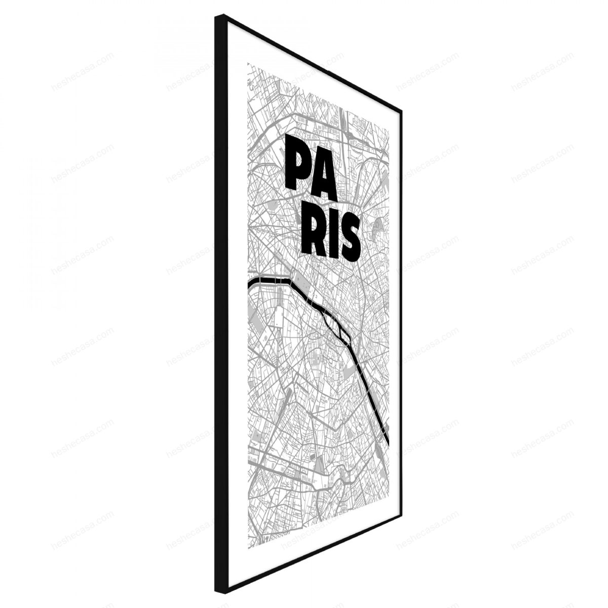 Carte Paris Map装饰画