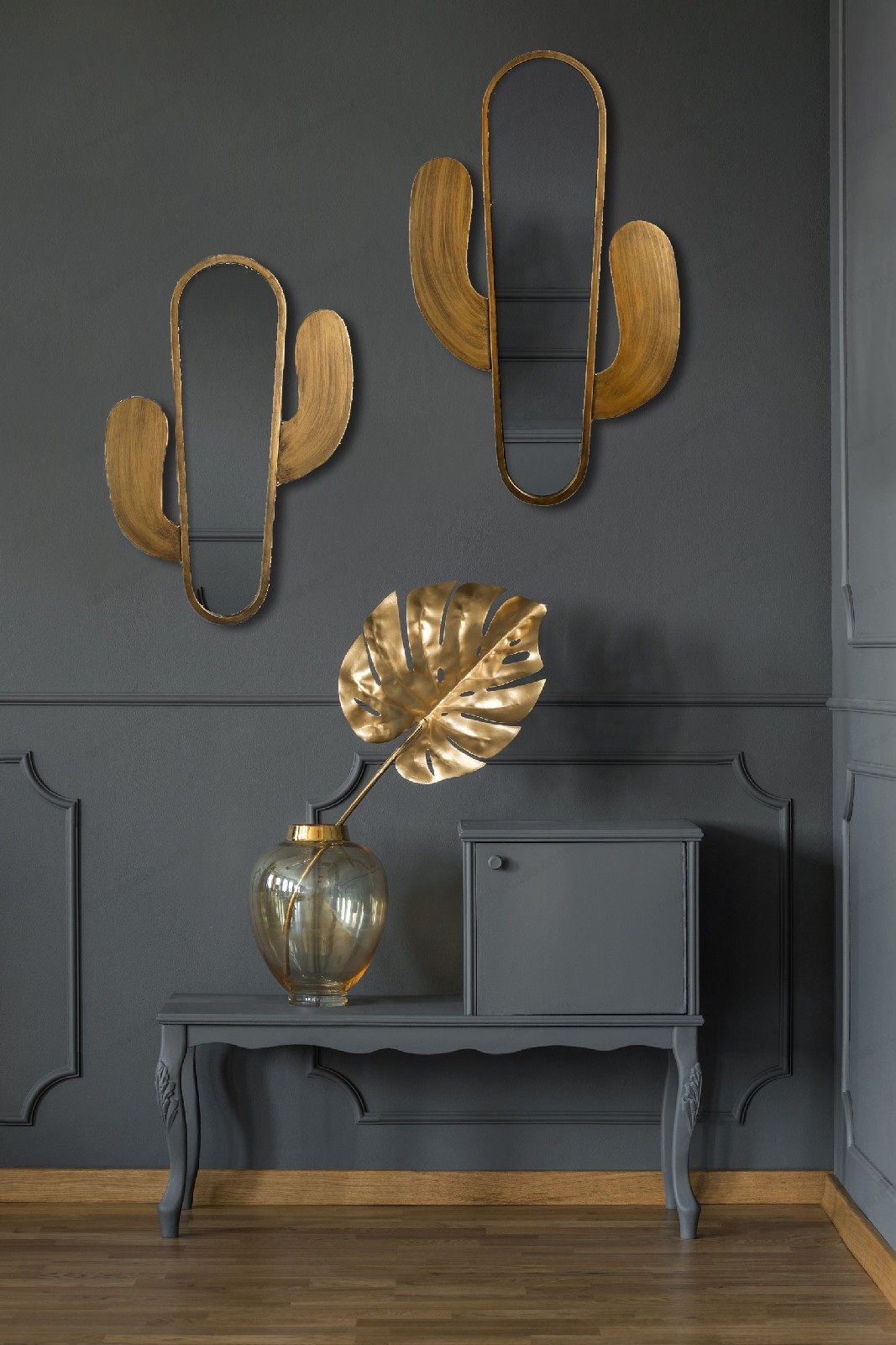 Miroir Acier Cactus 46X76X2,0 Cm镜子