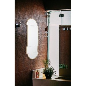 Miroir Deco Dore Ovale 30X80 Cm镜子