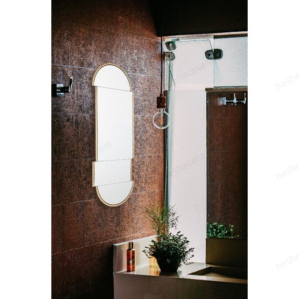 Miroir Deco Dore Ovale 30X80 Cm镜子