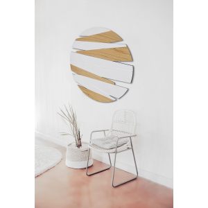 Miroir Design Zig Zag Rond 80 Cm镜子