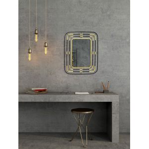 Miroir Metal Tubo 56X71,5X1,5 Cm镜子