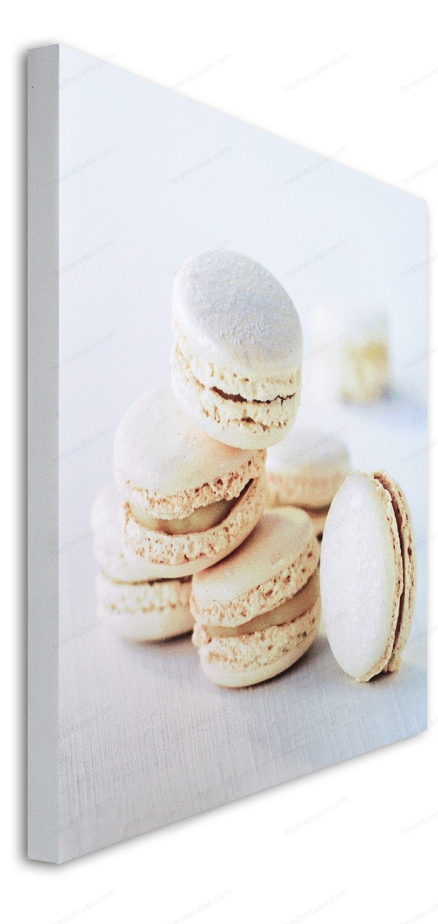 Toile Imp Macarons Blancs 30X30Cm装饰画