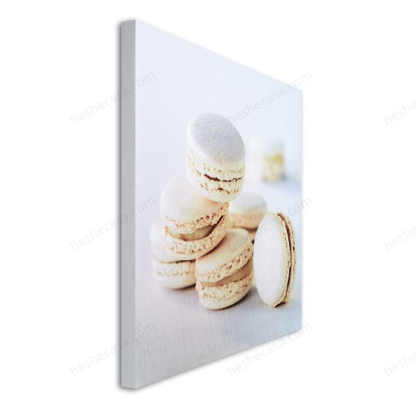 Toile Imp Macarons Blancs 30X30Cm装饰画