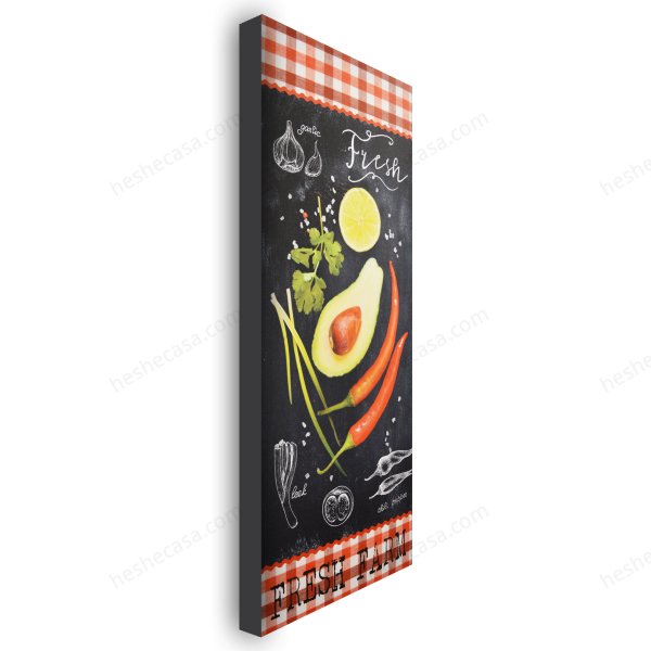 Toile Imprimee Cuisine Avocat 24X60装饰画