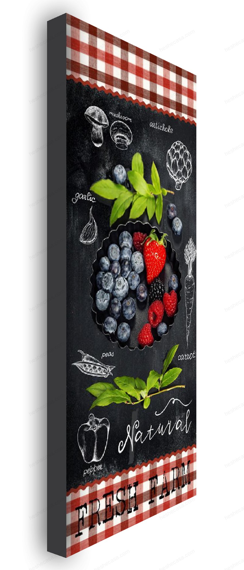 Toile Imprimee Cuisine Fruits 24X60装饰画