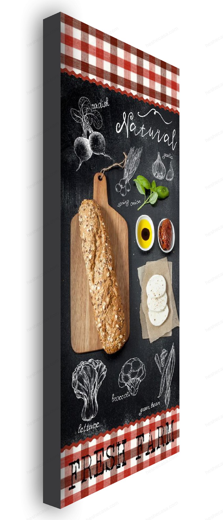 Toile Imprimee Cuisine Pain 24X60Cm装饰画