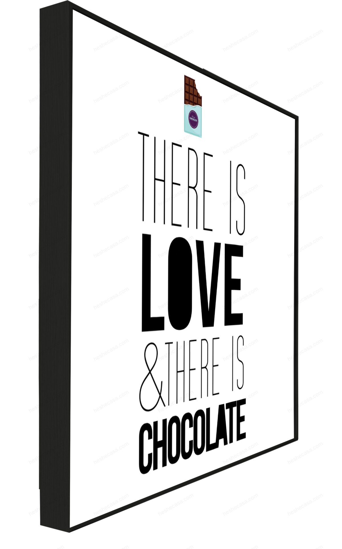 Wording Love And Chocolat装饰画