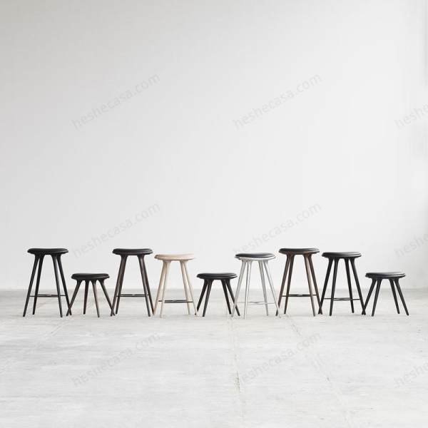 High Stool  Black Stained Beech  74 Cm吧椅