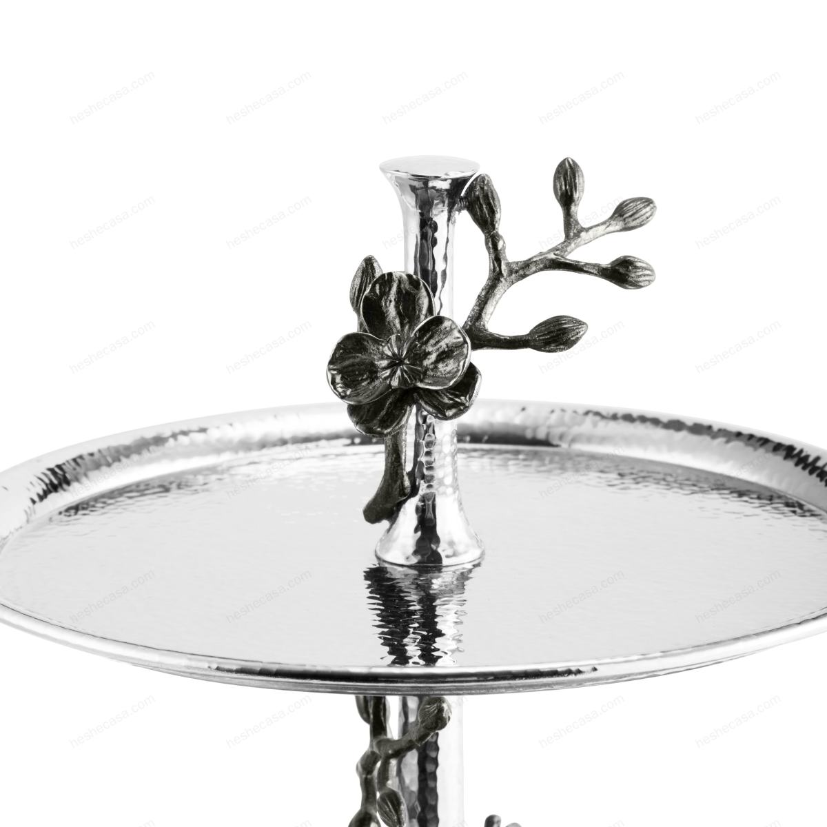 Black Orchid 2-Tier 点心盘