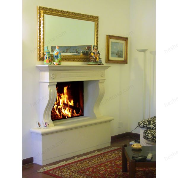 Lecce Stone Fireplace Mantel壁炉