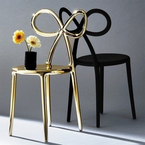 Ribbon Chair Metal Finish单椅