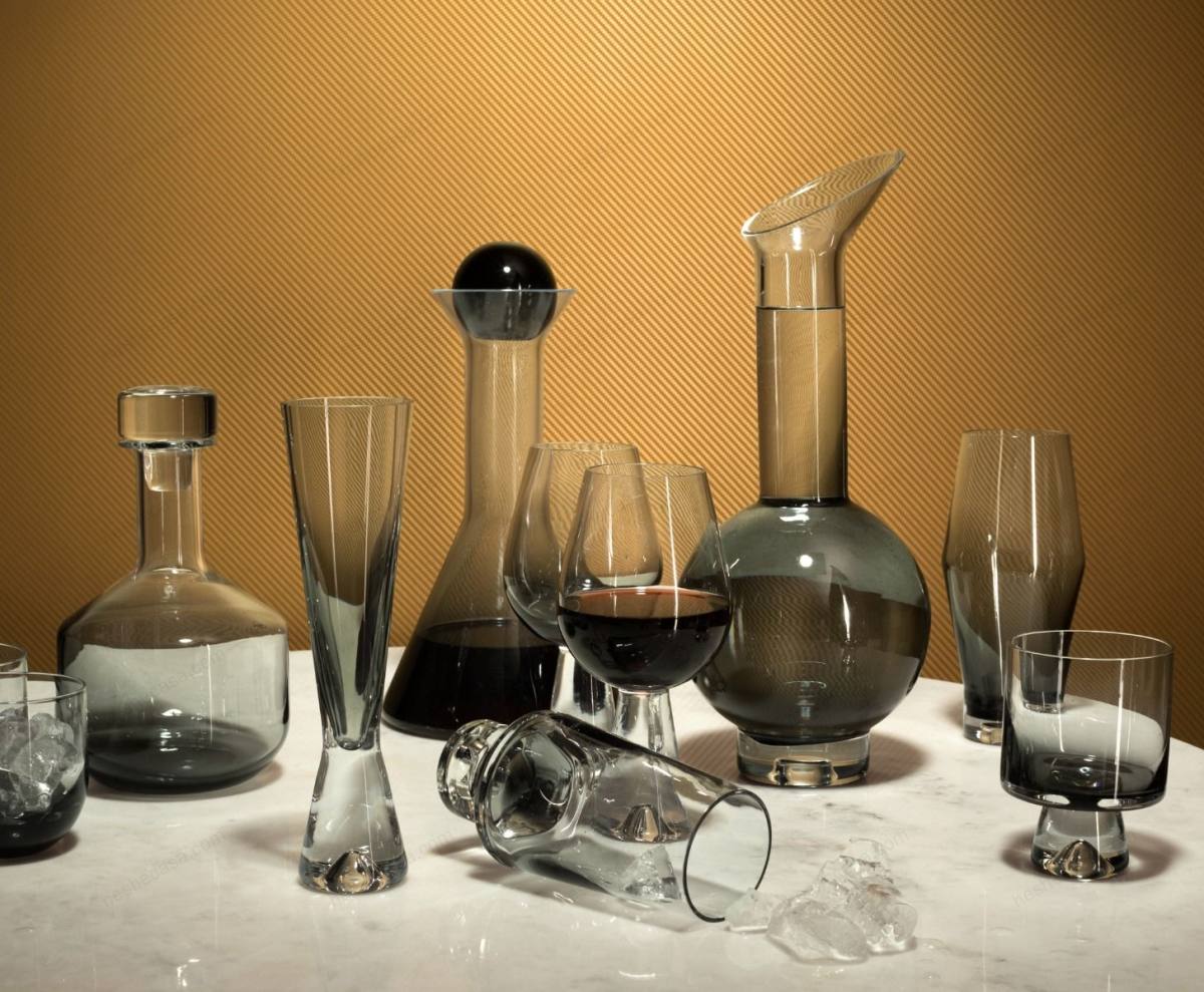 Tank Wine Glasses Black x2 酒杯