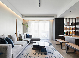 现代简约范洋溢生活气息的客厅装修设计案例