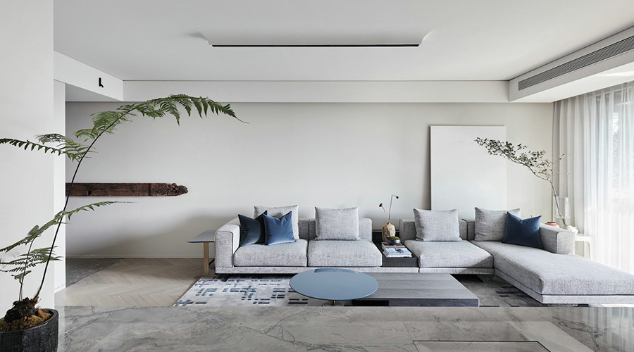 现代简约范洋溢生活气息的客厅装修设计效果图 第2张