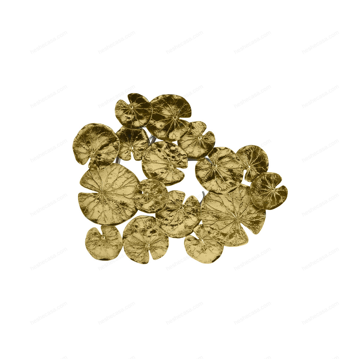 Gold Lily Pad Accent Table茶几/边几