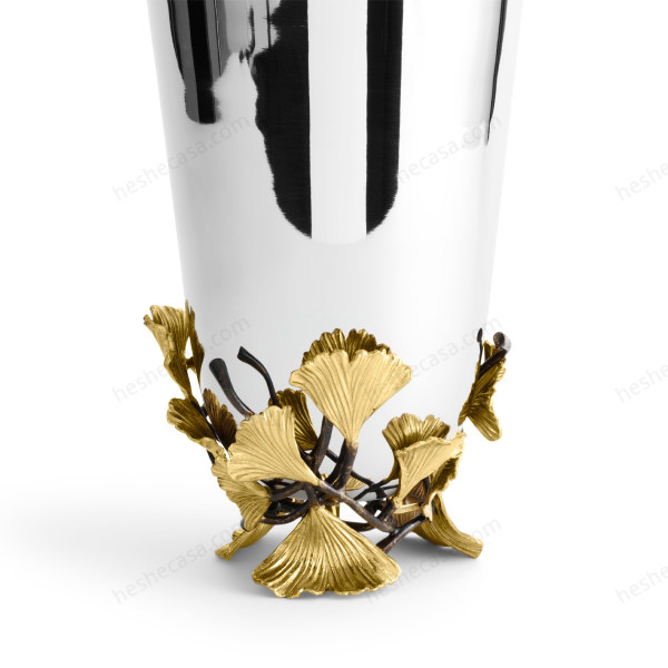 Golden Ginkgo Vase花瓶