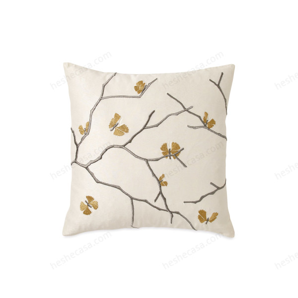 Butterfly Ginkgo Decorative Pillow靠垫
