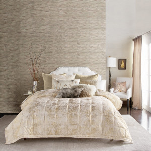 Metallic Textured Coverlet 床品套装