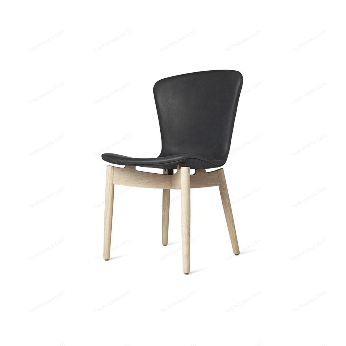 Shell Dining Chair  Dunes Anthrazite Black单椅